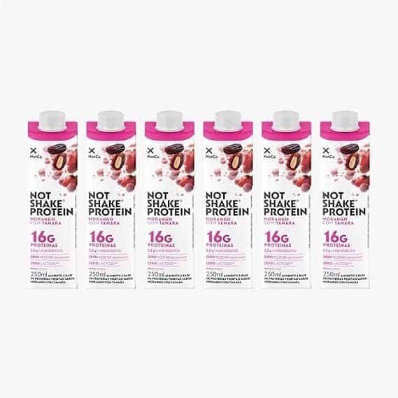 Bebida-Proteica-NotCo-NotShake-Protein-Morango-Tamara.jpg Bebida Proteica NotCo NotShake Protein Morango Tamara 6x250ml, 16g de Proteína, Ingredientes 100% Vegetais, Sabor Morango, Low Carb, Sem Açúcar Adicionado, Baixo em Gorduras, Vegetariano. - Imagem 1