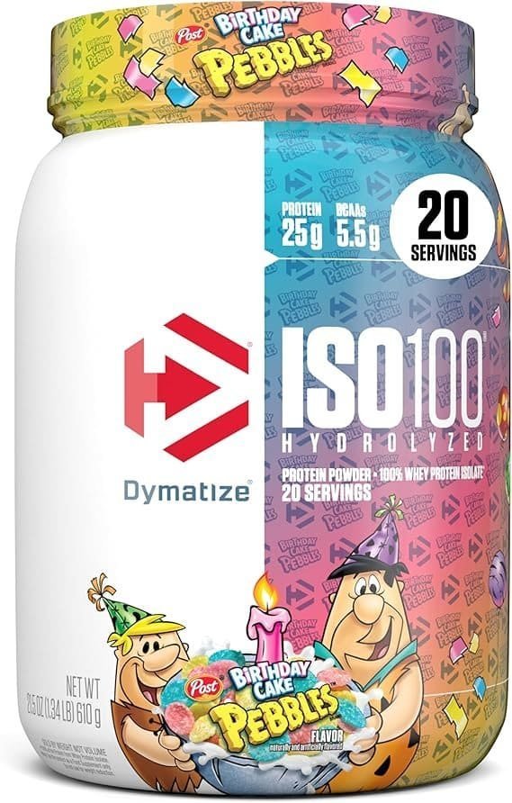 Dymatize-ISO-100-WHEY-PROTEIN-BIRTHDAY-CAKE-PEBBLES-1.3LB-600G.jpg Dymatize ISO 100 WHEY PROTEIN BIRTHDAY CAKE PEBBLES 1.3LB 600G - Imagem 1