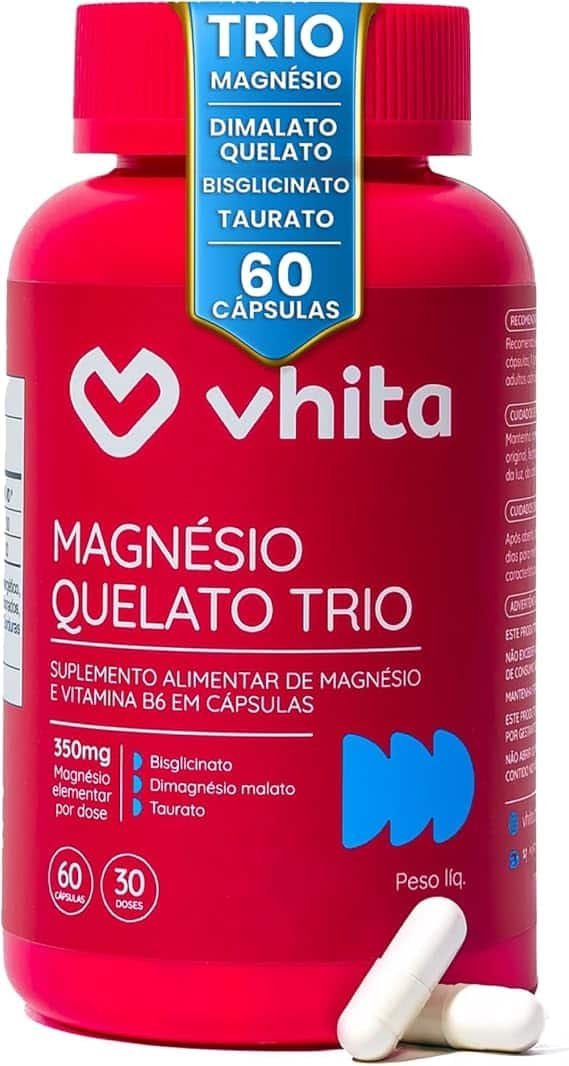 Magnesio-Quelato-Trio-Dimalato-Bisglicinato-e-Taurato-com-Vitamina-B6-350mg-Vhita-60-Capsulas.jpg Magnésio Quelato Trio, Dimalato, Bisglicinato e Taurato com Vitamina B6 350mg Vhita 60 Cápsulas - Imagem 1