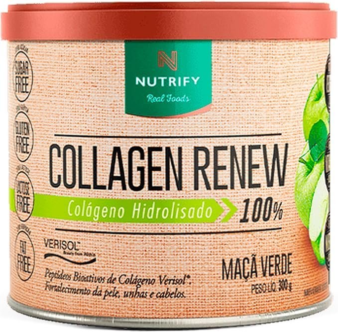 Nutrify-Colageno-Collagen-Renew-Verisol-300g-Maca-Verde-1.jpg Nutrify - Colágeno Collagen Renew Verisol - 300g - Maçã Verde - Imagem 1