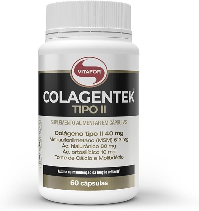 Vitafor-NOVO-Colagentek-II-60-Capsulas.jpg Vitafor - NOVO Colagentek II - 60 Cápsulas - Imagem 1