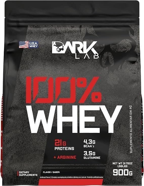 WHEY-100-Dark-Lab-Refil-900g-Baunilha.jpg WHEY 100%, Dark Lab, Refil 900g, Baunilha - Imagem 1